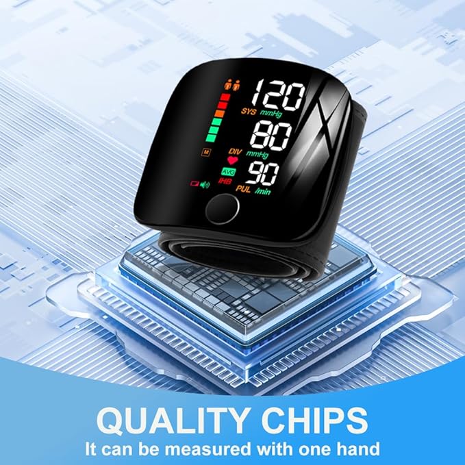 Wrist Electronic Digital Blood Pressure Monitor | جهاز قياس ضغط الدم الإلكتروني للمعصم
